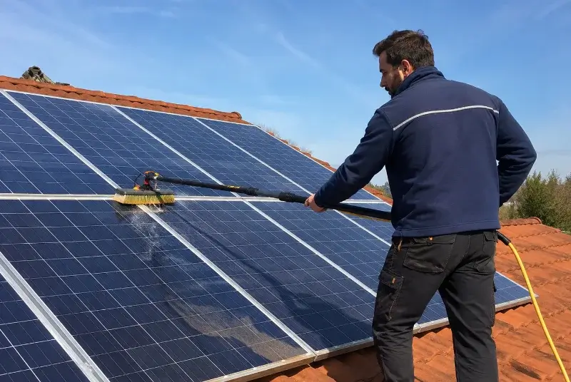Nettoyage et entretien de panneaux solaires à Cherveux
